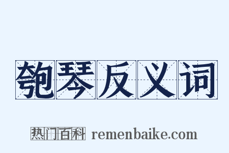 匏琴反义词是什么意思的图片
